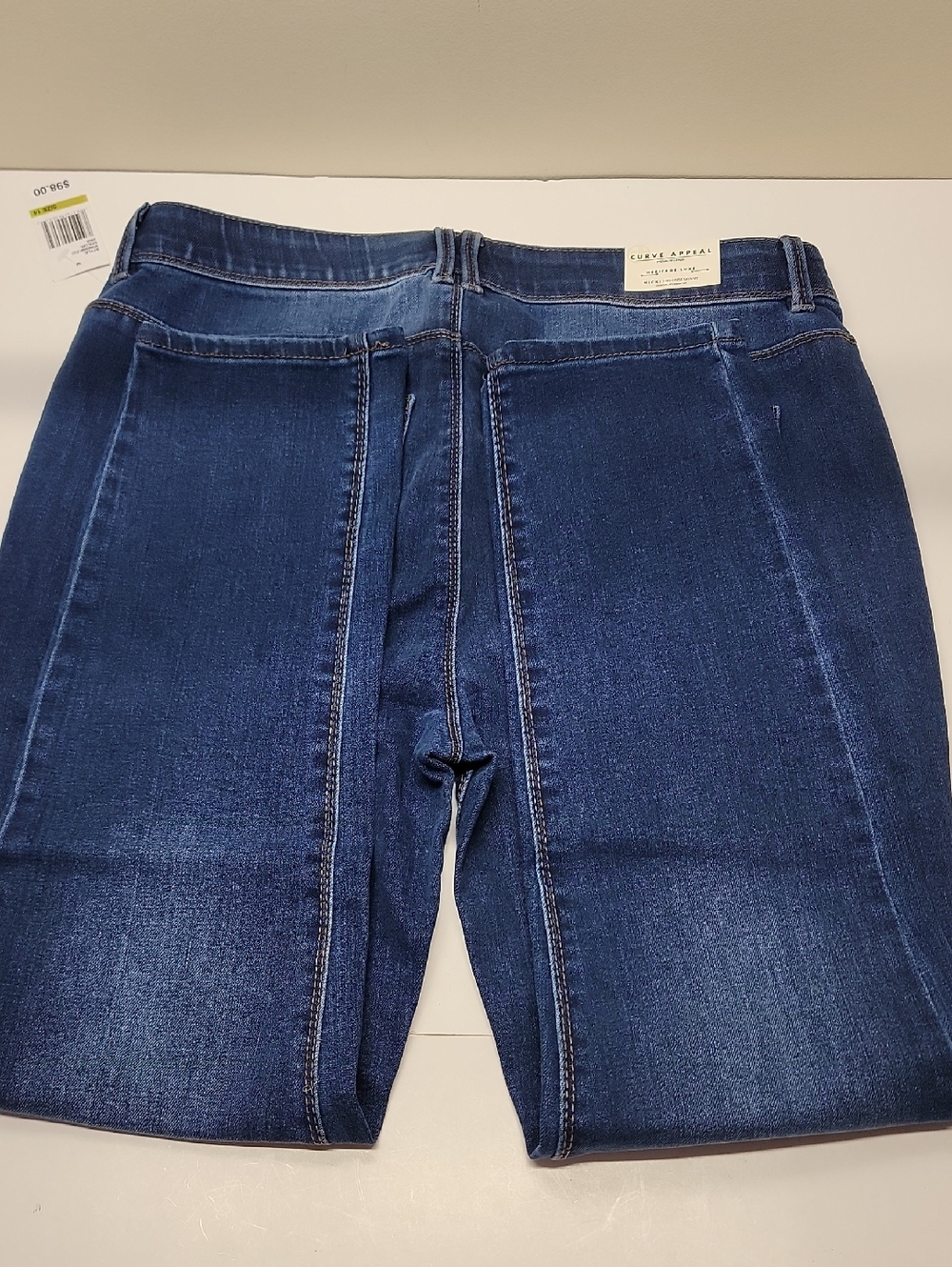 CURVE APPEAL NWT High-Rise Skinny Jeans - Union Blue - Picture 8 of 14